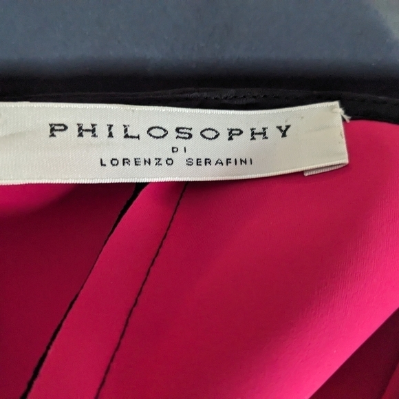 Philosophy di Lorenzo Serafini NWT Halter Ruffle Dress Sz 8 - Picture 9 of 11